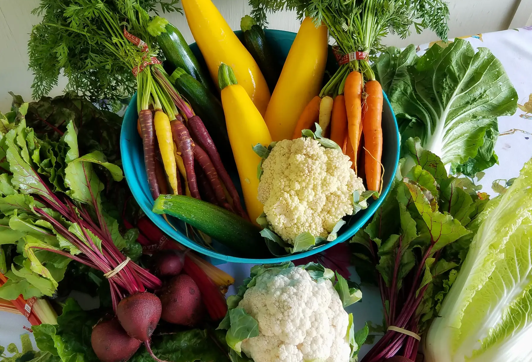 Fresh bowl of vegetables